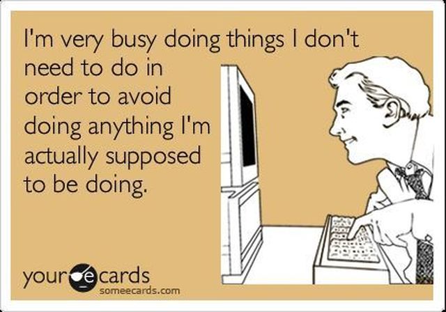 ecard of procrastination